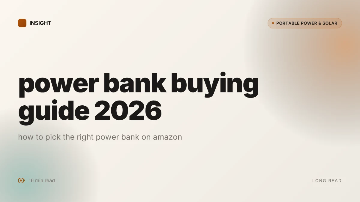 How to pick the right power bank on Amazon in 2026