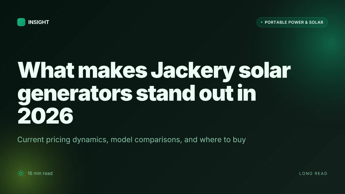 What makes Jackery solar generators stand out in 2026