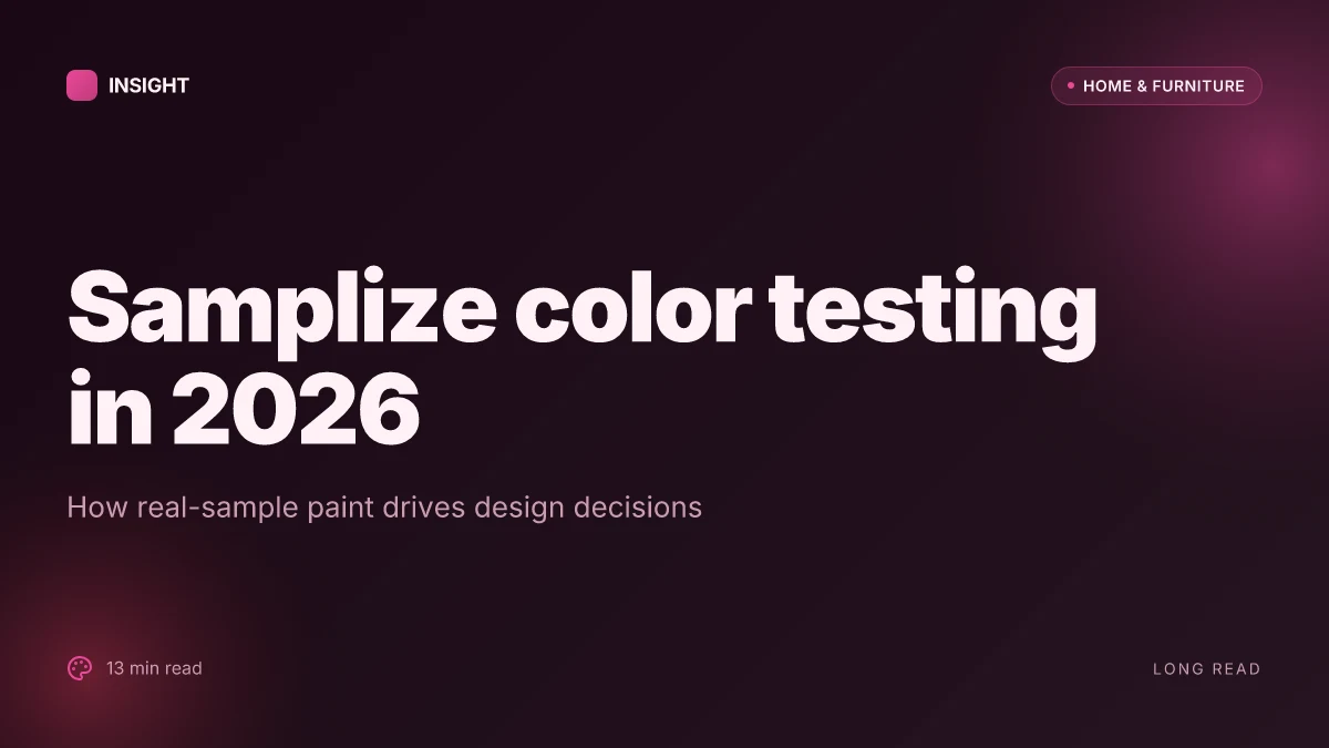 What is samplize paint, and how it changes color decisions for designers in 2026