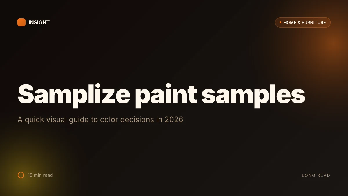 What makes Samplize paint samples truly accurate for color decisions in 2026