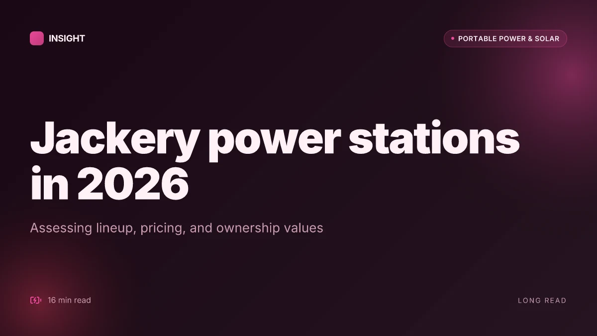 What makes the jackery power station a practical power backup in 2026