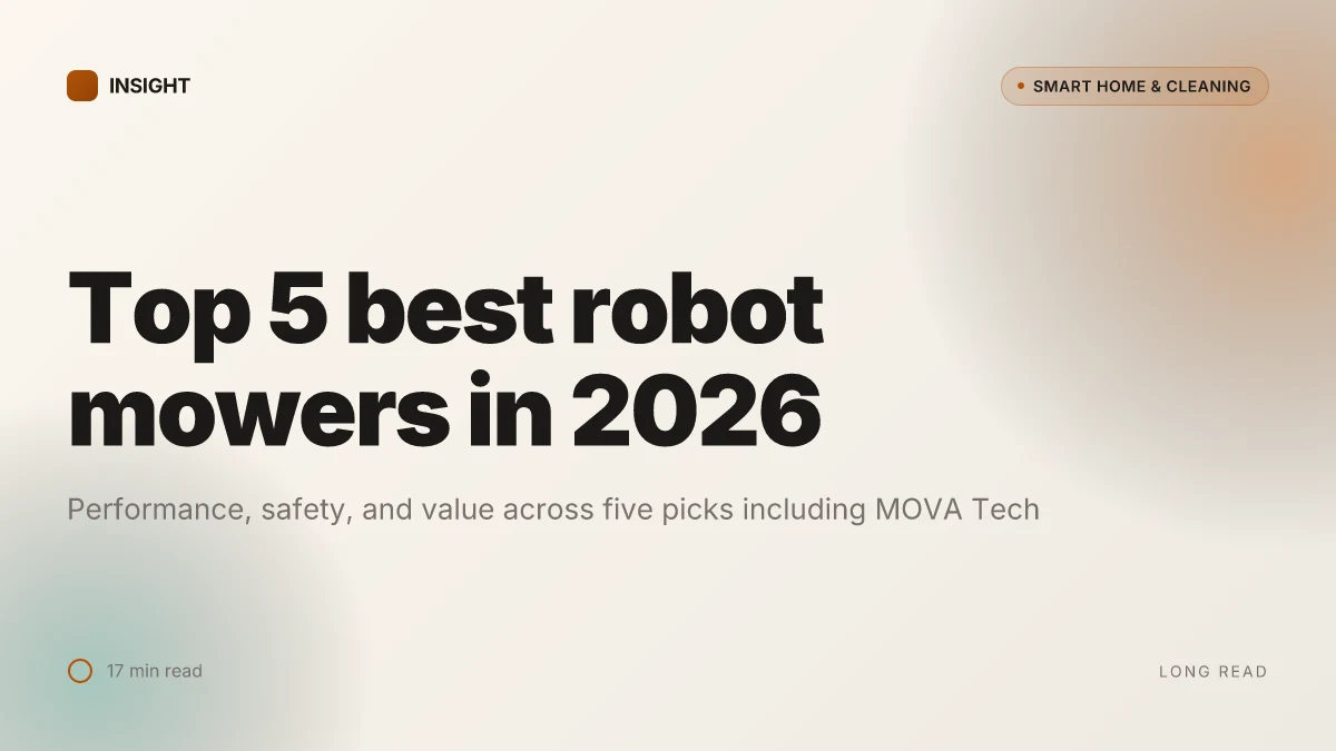 Top 5 best robot mowers in 2026: performance, safety, and value