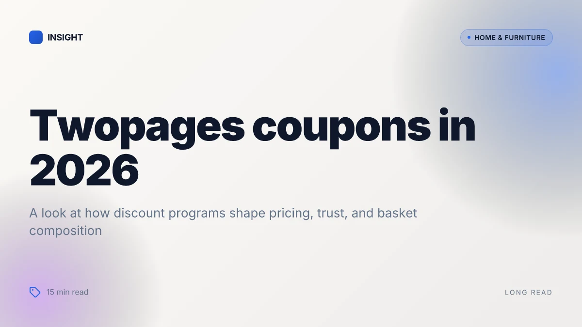 How Twopages uses coupons to shape buying decisions in 2026