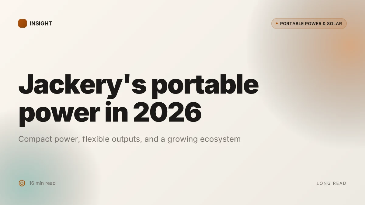 What is a Jackery, and why its portable power approach matters in 2026