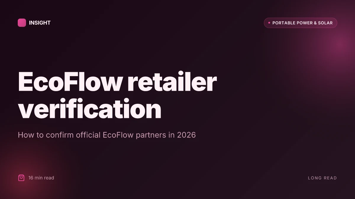 How to find official EcoFlow retailers in 2026