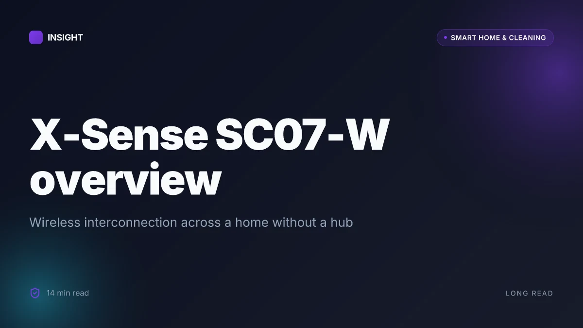 What makes the X-Sense SC07-W smart alarm work across a home