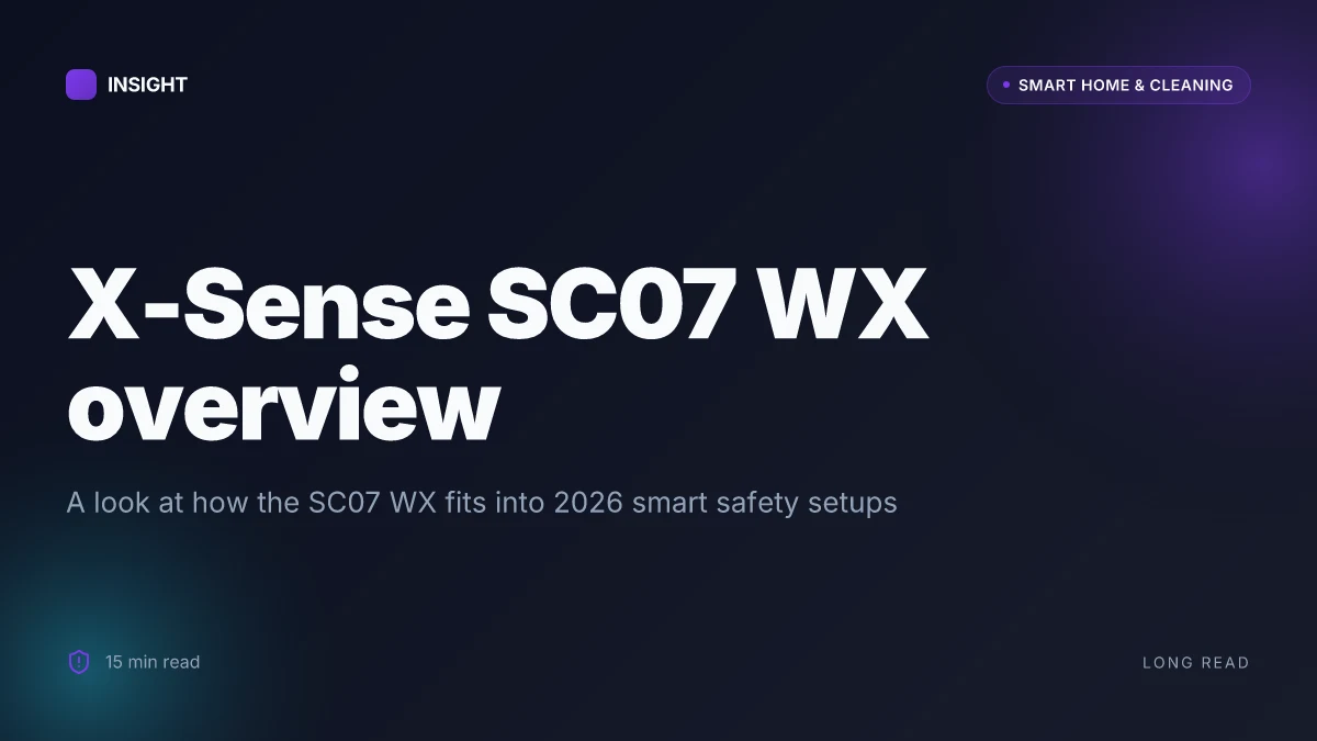 What is X-Sense SC07 WX, and how it fits into smart home safety in 2026