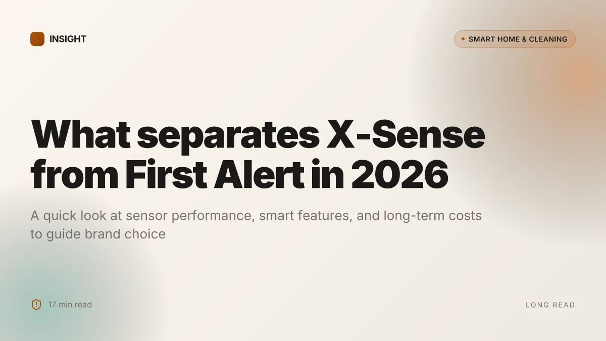 What separates X-Sense from First Alert in 2026